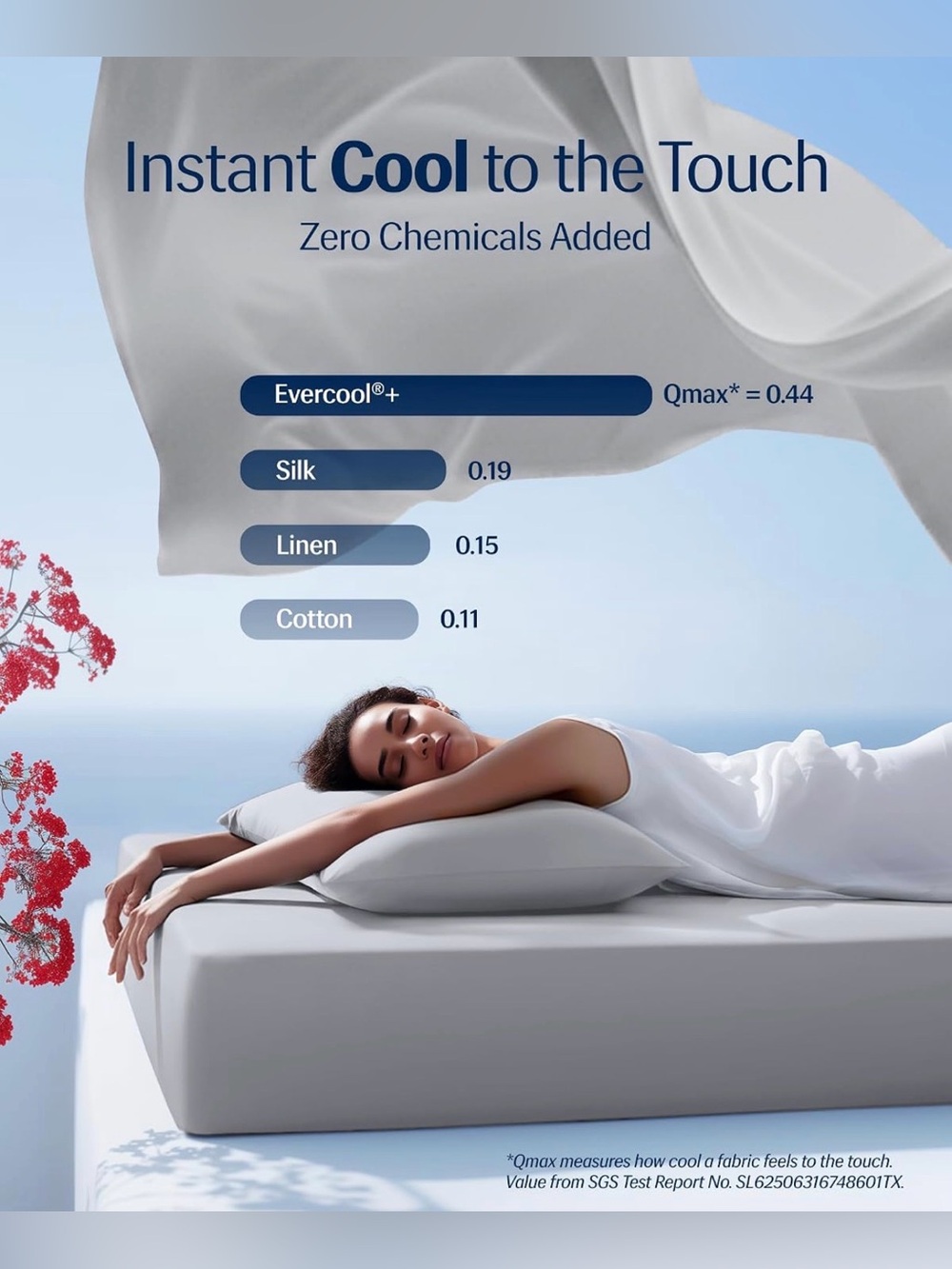 REST® Evercool® Cooling Sheet Set for Hot Sleepers gray queen fitted sheet 3pc
